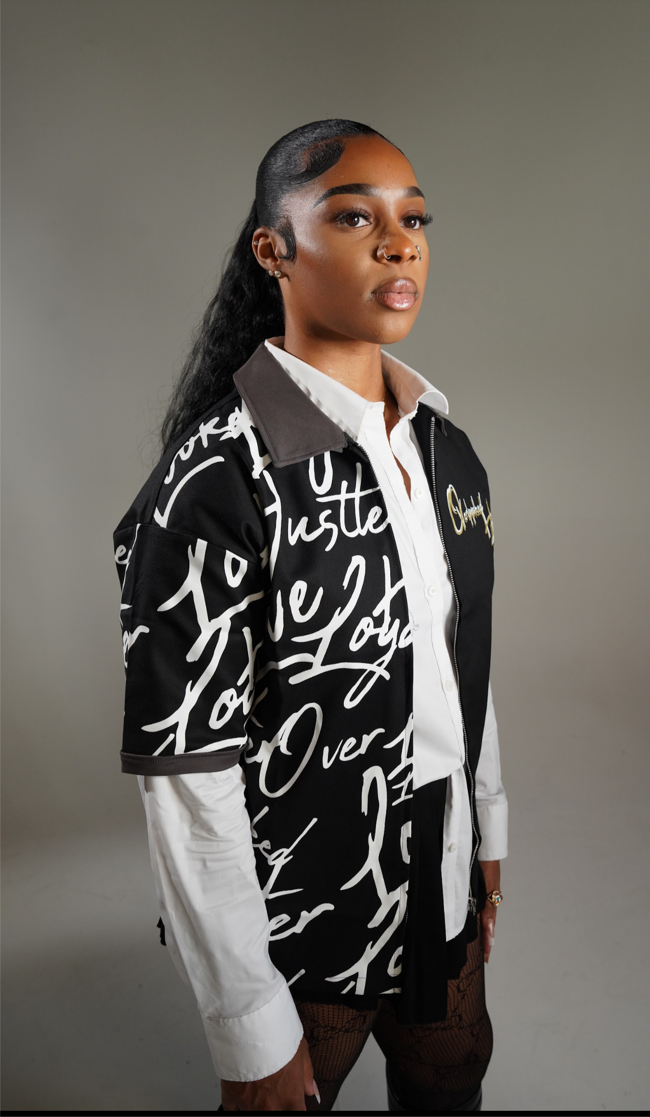 “Raze” Full zip Tee