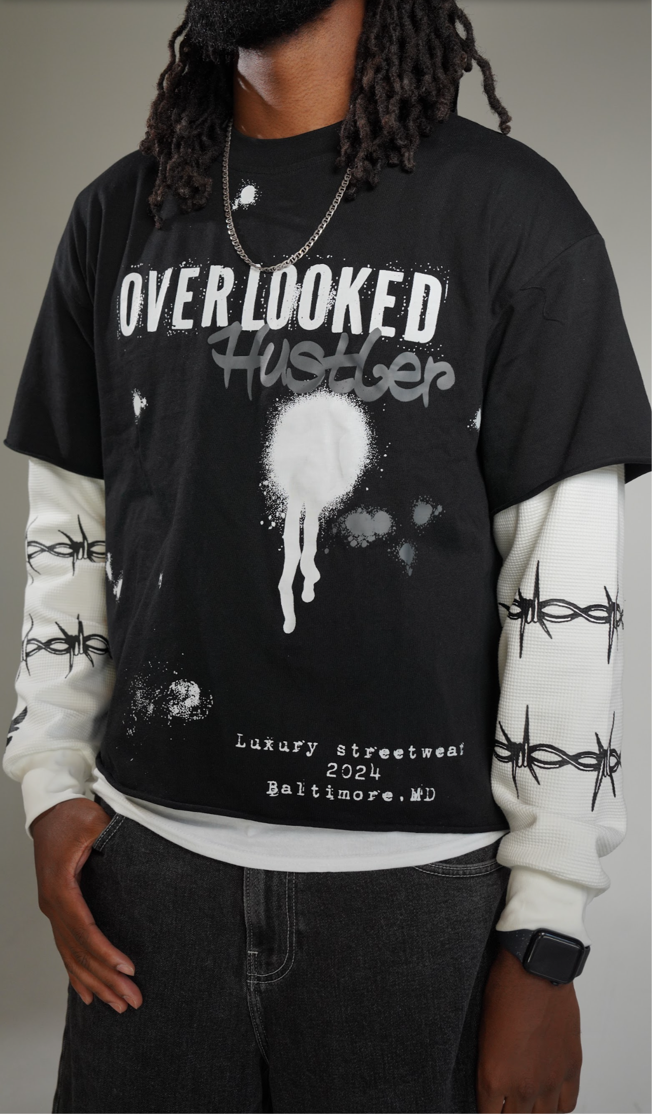 “Twisted Paint” Long Sleeve Tee